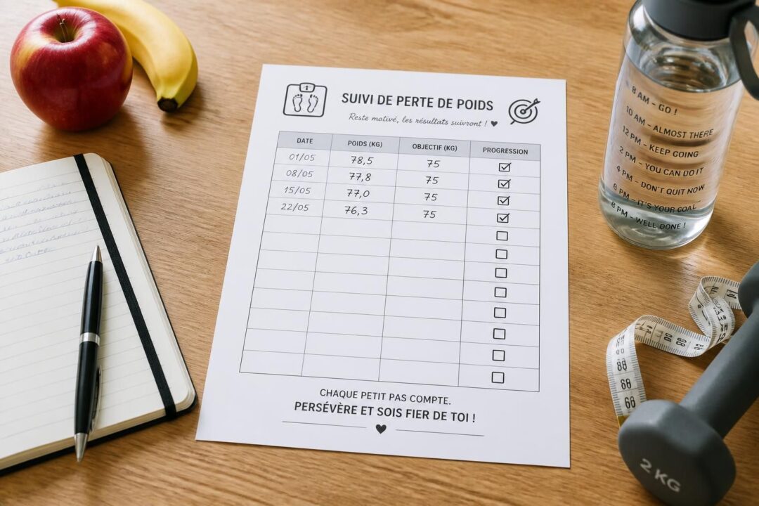 téléchargez gratuitement un tableau de perte de poids à imprimer pour suivre vos progrès et rester motivé tout au long de votre démarche minceur.